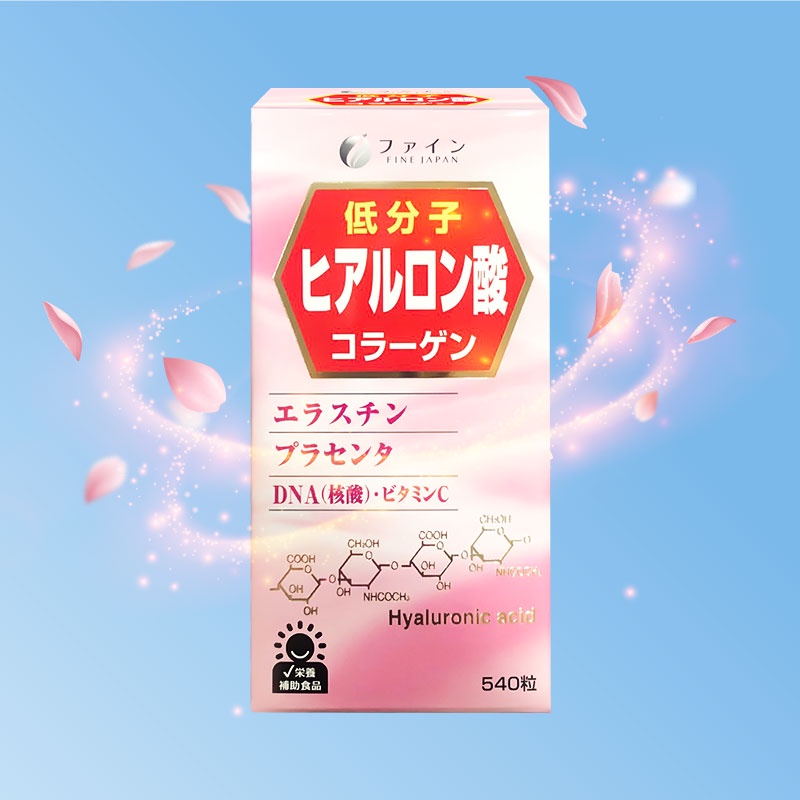 Viên Uống Bổ Sung Hyaluronic Acid & Elastin Nhật Bản  - Fine Japan Hộp 540 viên x 150mg