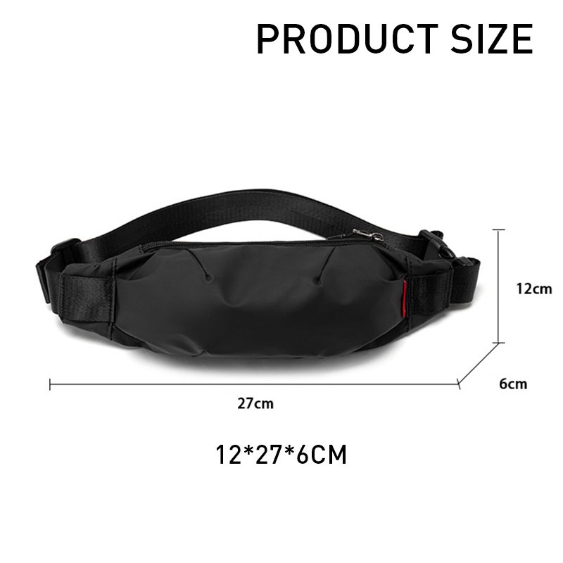 Evelyn Túi Đeo Chéo mini Đựng Điện Thoại Siêu Nhẹ Màu Trơn Thời Trang Cho Nam