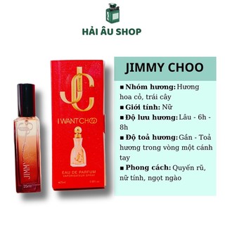 Tinh dầu nước hoa dubai jimmy choo quyến rũ, sexy 25ml - dạng xịt