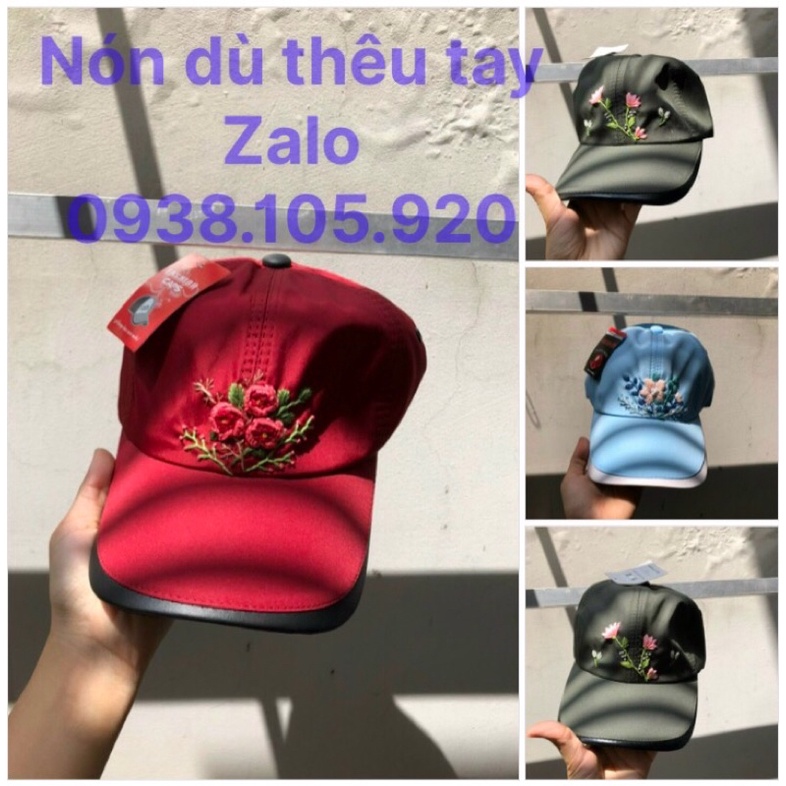 Nón dù đẹp thêu tay độc đáo