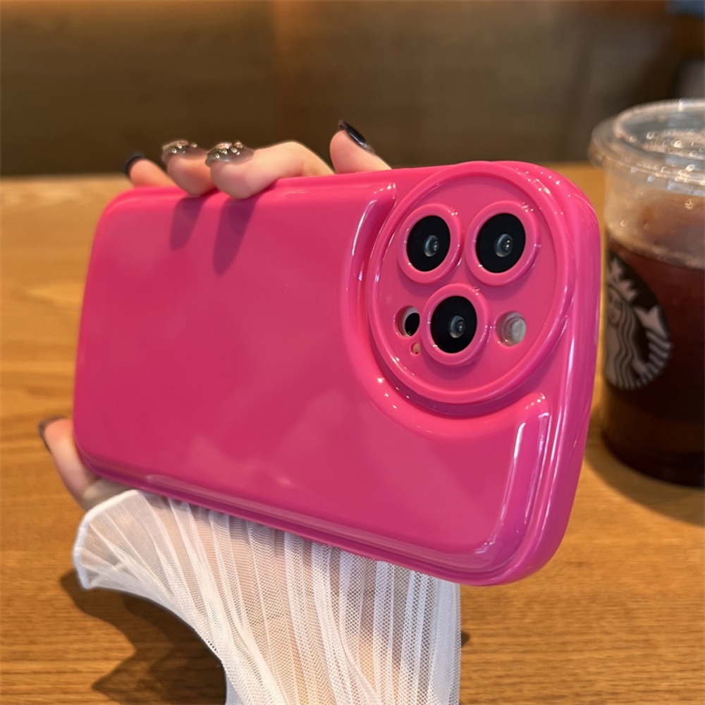 Ốp Điện Thoại TPU Mềm Chống Dấu Vân Tay Màu Hồng Cho IPhone 14 Pro Max 11 7Plus 13 12 11 Pro Max X XS Max