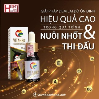 Lọ vitamin Hiển Bảo Khánh bổ sung đầy đủ dưỡng chất cho chim cảnh -10ml