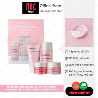 Bộ dưỡng Innisfree hoa anh đào Jeju Cherry Blossom mini