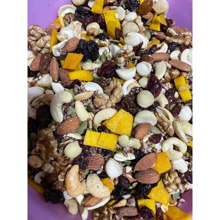 500g granola siêu hạt loại đặc biệt (có nhân mắc ca - cam kết ngon ko hôi dầu)