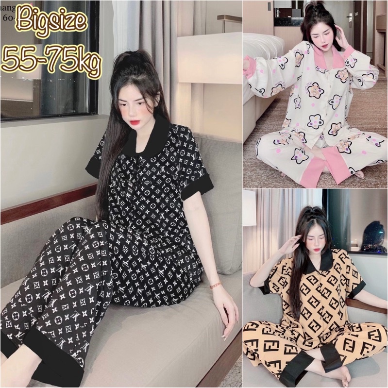 (55-75kg) Đồ Bộ Lụa Mango Cao Cấp siêu xinh, chất mát, form chuẩn