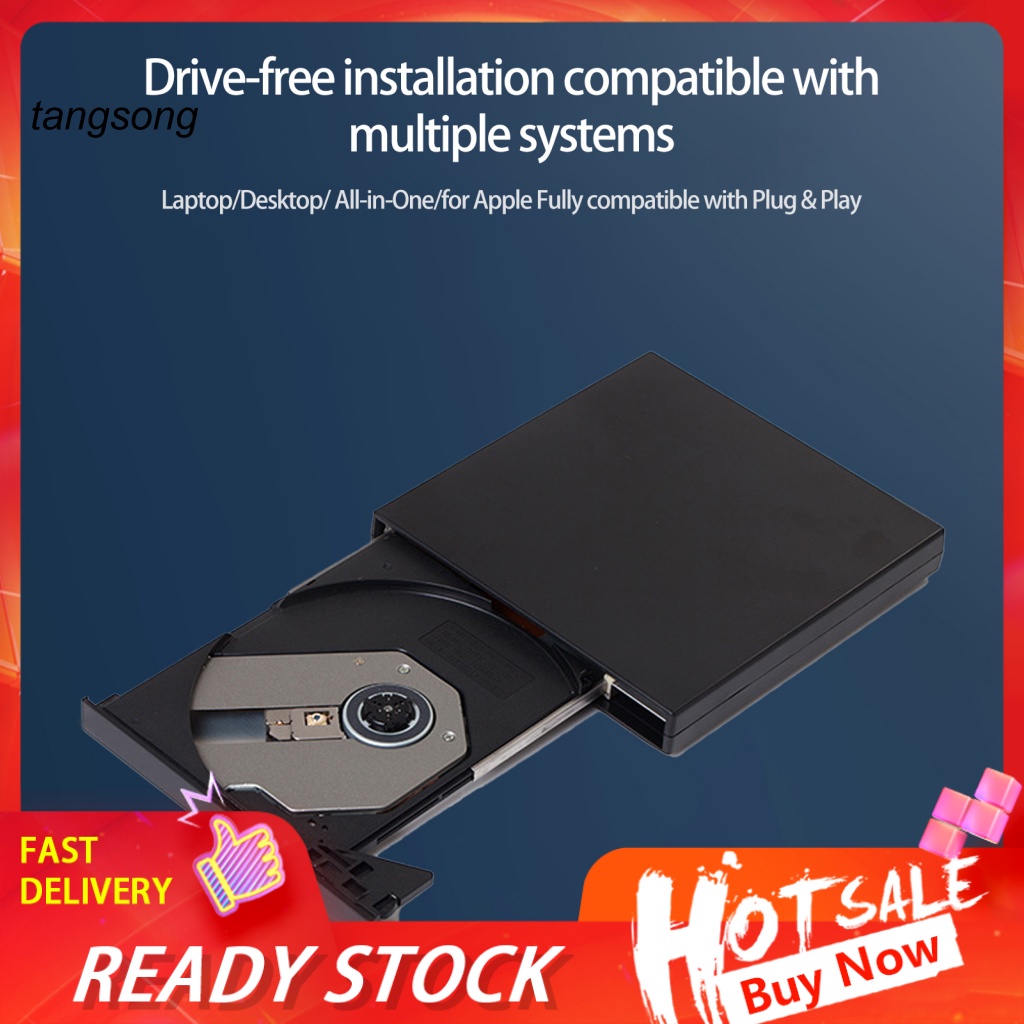 Đầu Đọc Đĩa DVD USB 2.0 DVD / VCD / CD-RW Dành Cho Máy Tính