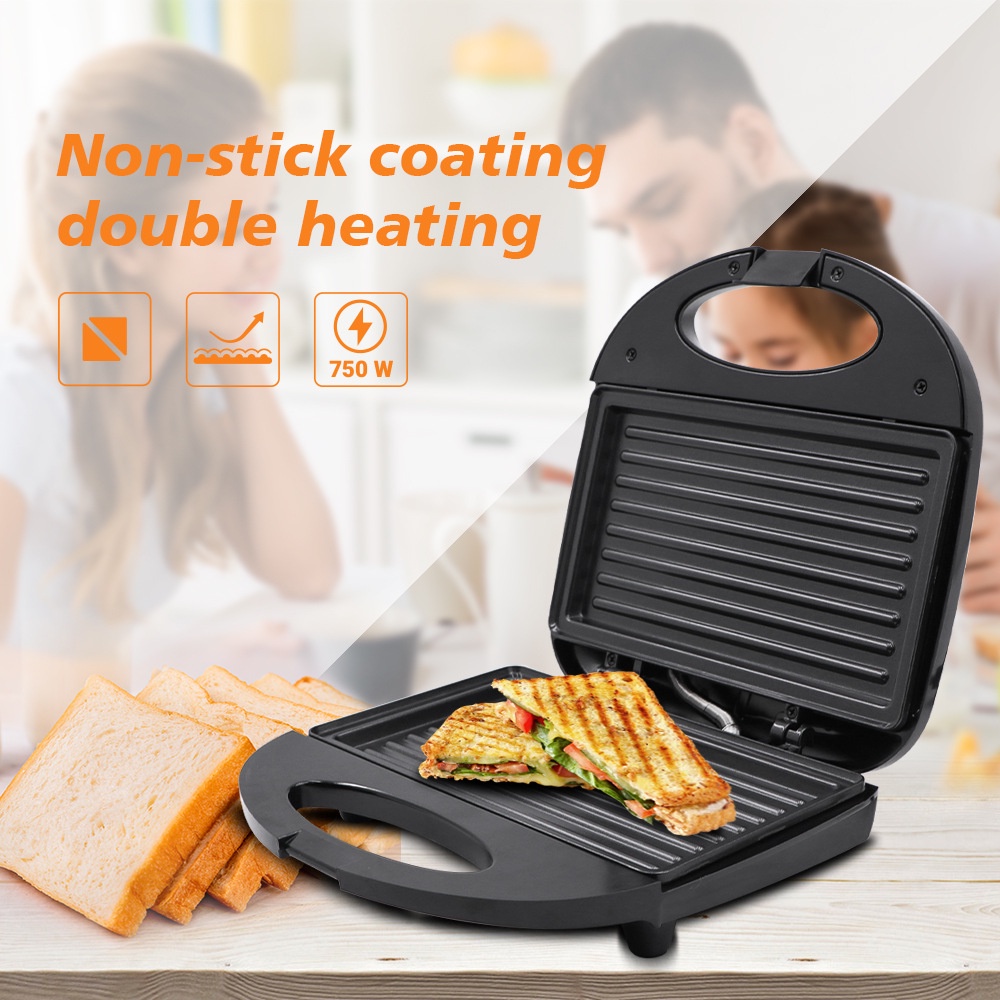 [Bảo hành 12 tháng] Máy nướng bánh mì, bánh sandwich chính hãng Raf x Bulla Công suất 850W Bảo hành 12 tháng