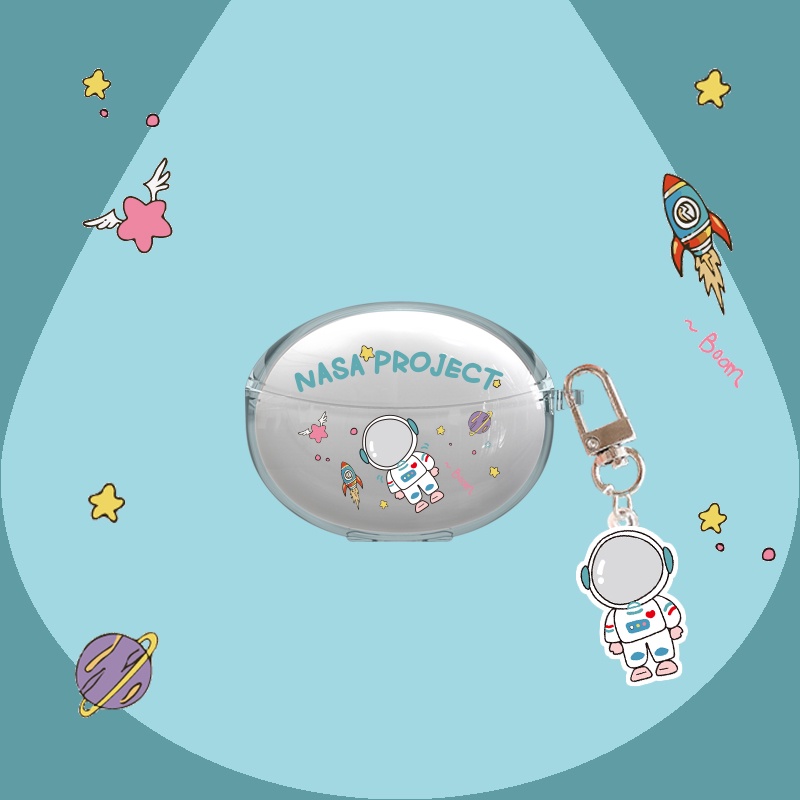 Hàng Sẵn Sàng! Vỏ Bảo Vệ Hộp Sạc Tai Nghe OPPO Enco Air 2 Pro Hình Thỏ Tím & Phi Hành Gia Dễ Thương