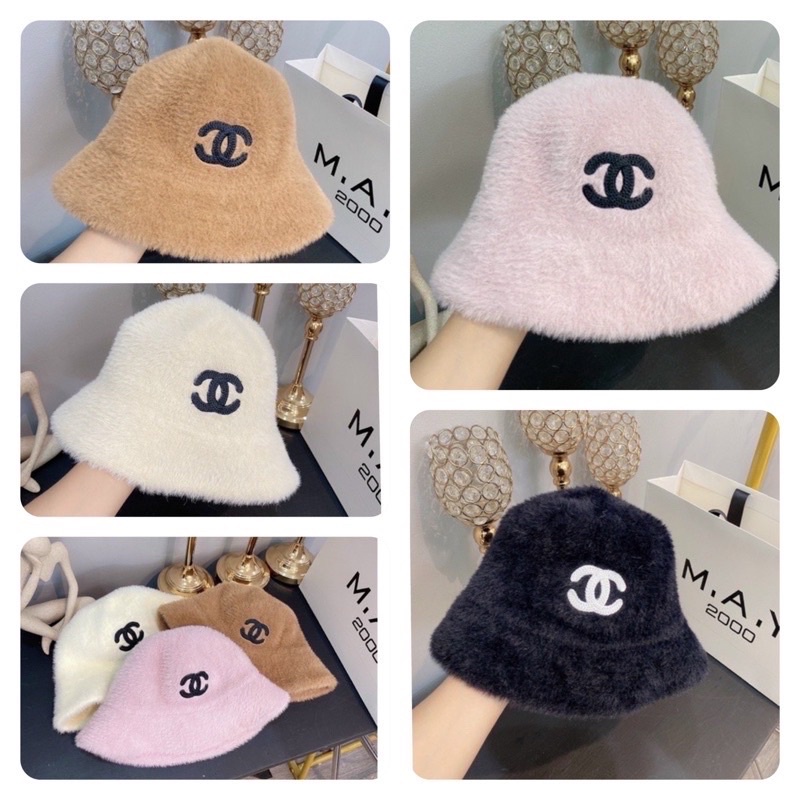 Mũ bo lông QC - nón cụp lông mịn nhập khẩu xinh (đẹp) thời trang nữ