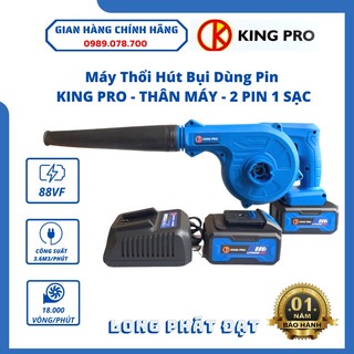 Máy thổi bụi pin siêu mạnh kingpro 8088tb 88vf công suất 3,6m3/phút lõi dây đồng 100% 18000 vòng/phút