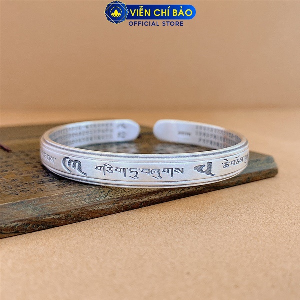 Kiềng Lục Tự Thần Chú New chất liệu bạc Thái 925 thời trang phụ kiện trang sức nữ Viễn Chí Bảo L000437