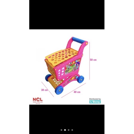 Xe siêu thị kèm bộ làm bếp ko nhạc