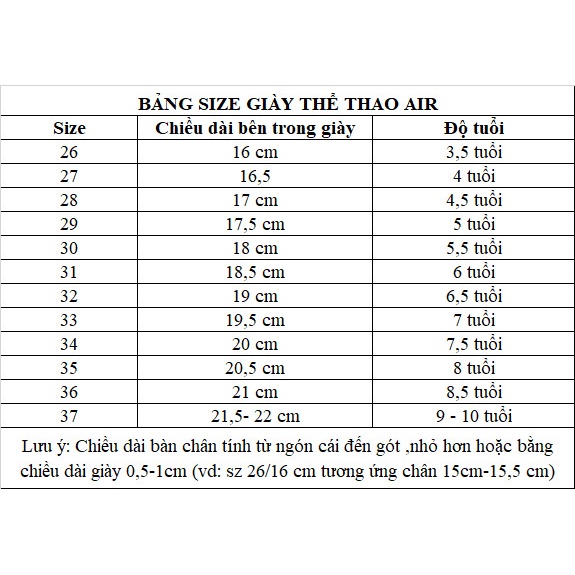 Giày thể thao trai gái siêu nhẹ HÀNG XỊN size trung đại