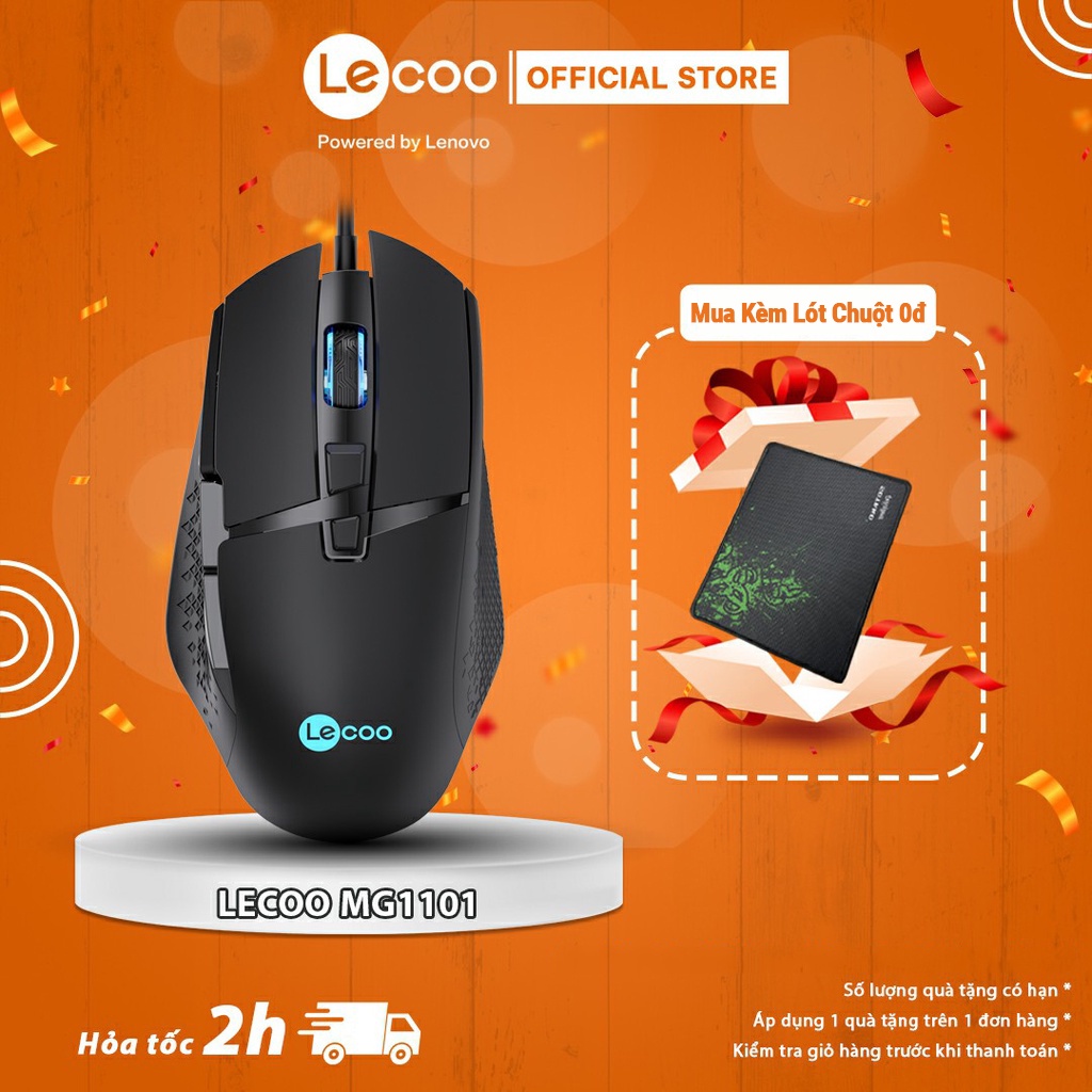 Mua Chuột game có dây Lecoo MG1101 - tùy chỉnh RGB, 8 nút lập trình ...