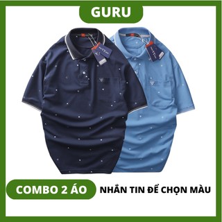 Áo trung niên nam big size lớn cho bố ba có túi polo cao cấp, áo tặng bố ba sang trọng GURU_Mã 2HTIET