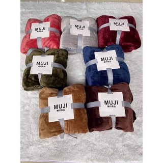 Chăn lông muji tuyết nhung chăn hè thu mềm mịn xuất hàn
