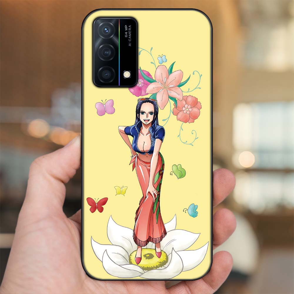 Ốp lưng Oppo K9 viền đen in hình Nico Robin One Piece Đảo Hải Tặc