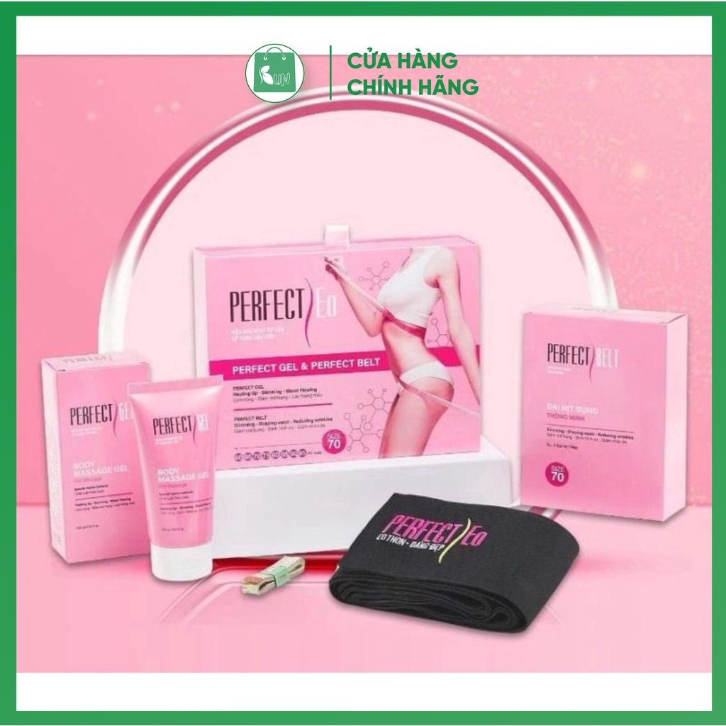 Đai nịt bụng giảm mỡ sau sinh perfect eo giảm mỡ nhanh chóng an toàn hiệu quả gồm đai,gel