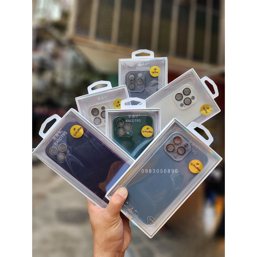 ⚡️Ốp iPhone 14⚡️- Ốp độ lưng RALOTRS iPhone 14 Pro Max cho iPhone 12 Promax/ 13 Promax/ 14 Promax chống vân tay siêu đẹp