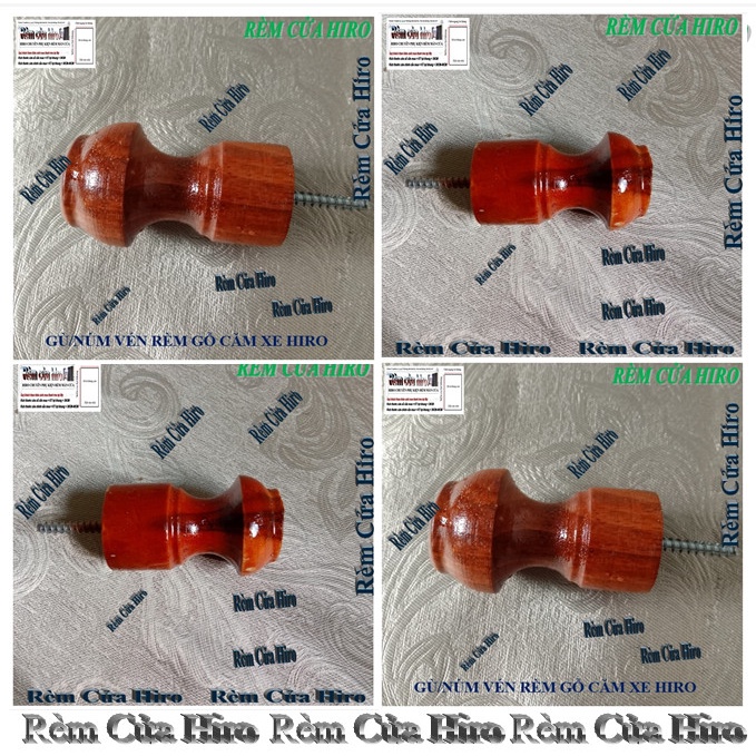 Núm cột gỗ vén rèm màn cửa