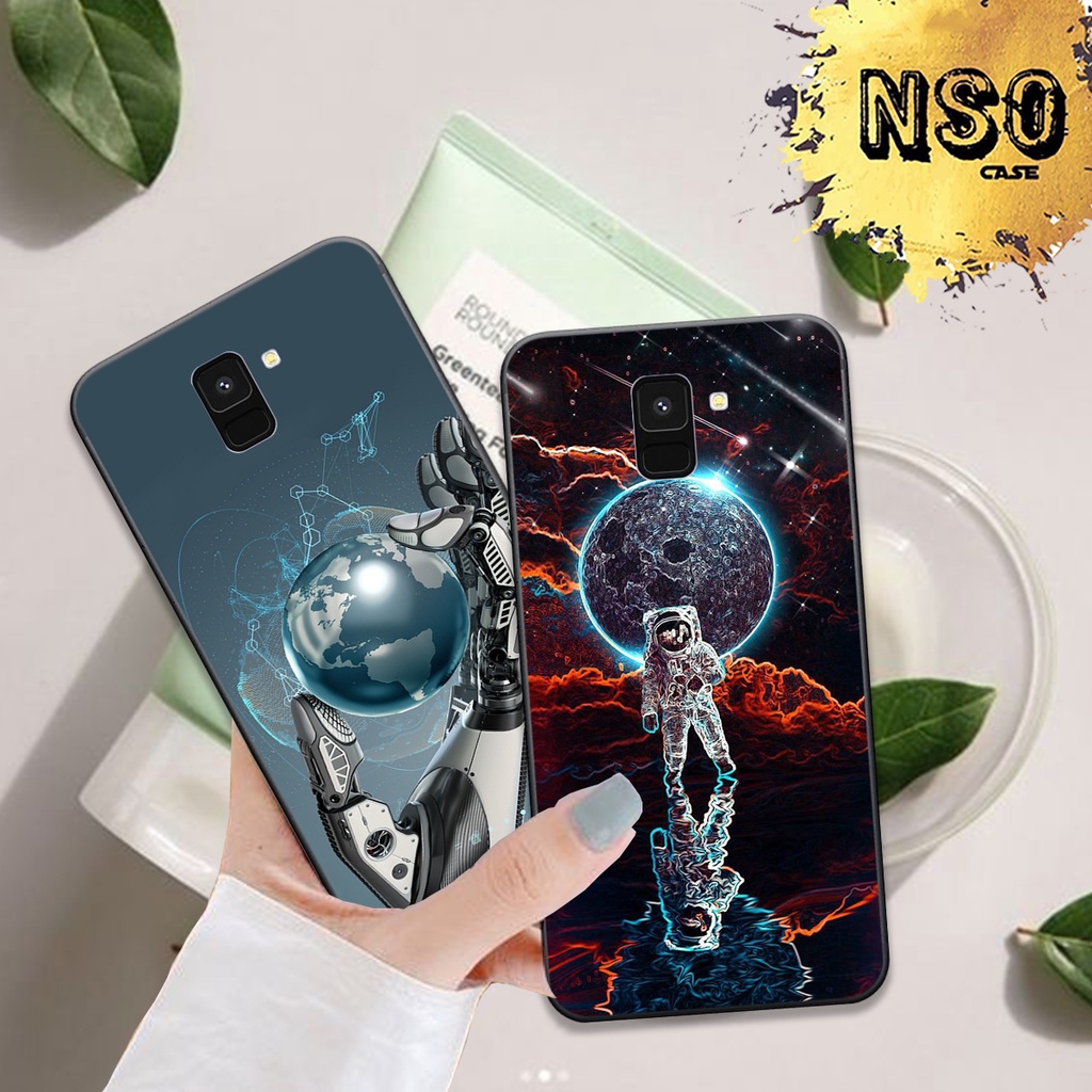 Ốp Samsung A8 / A8 PLUS / A8 STAR In Hình Họa Tiết Vũ Trụ Phi Hành Gia Đẹp Hot Trend 2023