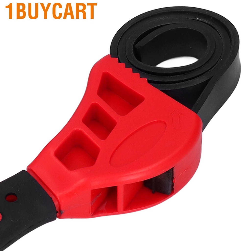 1buycart 2 Pcs Belt Wrench Multi Purpose Adjustable Rubber Strap 6in 8in for Car Maintenance