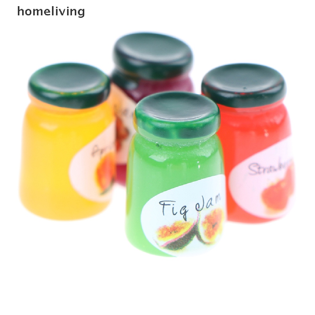 Set 2 Chai Mứt Trái Cây Đồ Chơi Dễ Thương Cho Nhà Búp Bê