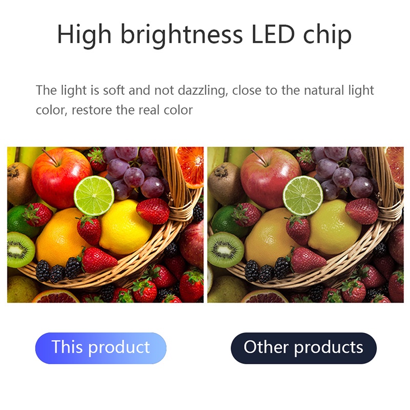 Đèn Ngủ Bóng led 100w Sạc usb Có Thể Điều Chỉnh Kèm Móc Treo Tiện Dụng