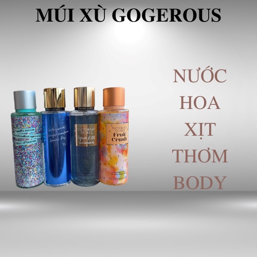 Xịt thơm body, xịt thơm toàn thân Victoria's Secret Body Mist ngẫu nhiên MÚI XÙ GORGEOUS chính hãng 250ml