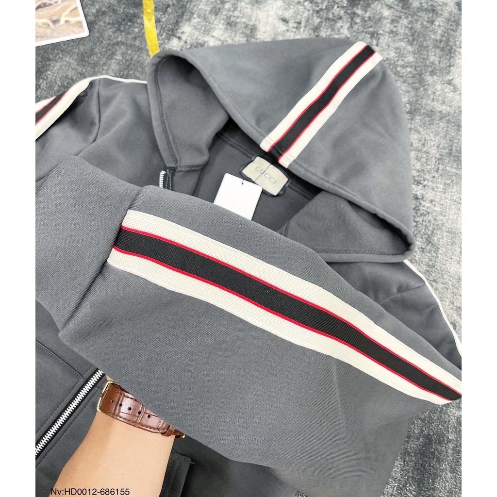 Áo Khoác Hoodie Khoá kéo, Áo Hoodie Gucci Nam Nữ