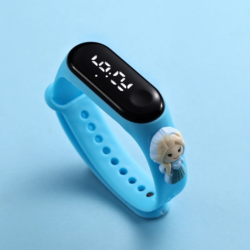 Đồng hồ em bé đồ chơi phát sáng Đồng Hồ Đeo Tay Điện Tử Đèn LED Chống Thấm Nước Kiểu Hoạt Hình Dễ Thương Cho Bé