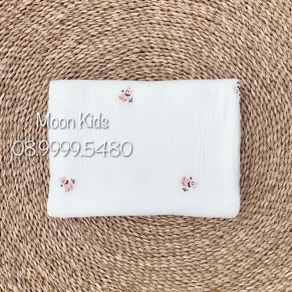 Chăn Xô Cho Bé Hình Dễ Thương  💖𝑭𝑹𝑬𝑬𝑺𝑯𝑰𝑷💖  Chất Xô Muslin Mềm Mịn 4 Lớp