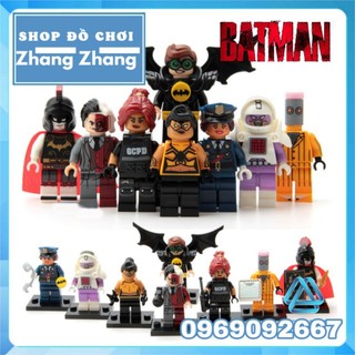 Đồ chơi Xếp hình Batman - Barbara Gordon - Two Face - Robin - The Eraser - Calculator Spider Man Minifigures POGO PG8052