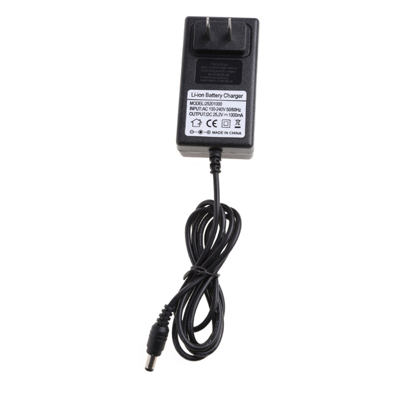 Củ Sạc Pin Lithium 25.2V 1A 25.2V Gắn Tường Di Động Tiện Dụng