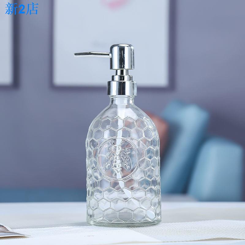 Bình Thủy Tinh Rỗng Trong Suốt Đựng Dầu Gội / Sữa Tắm Rửa Tay 24 Giờ  1 Chai