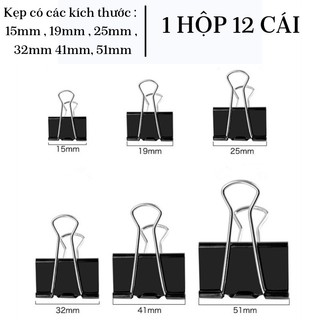 Kẹp bướm - kẹp giấy slecho/echo 15mm, 19mm, 25mm, 32mm, 41mm, 51mm