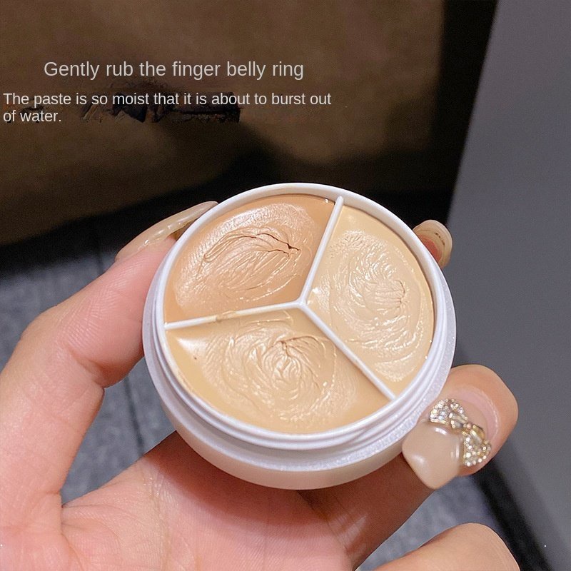 Kem Che Khuyết Điểm Ba Màu Che Phủ Mụn Và Quầng Thâm Lâu Trôi Maffick