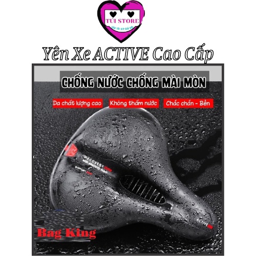 Yên xe đạp, Yên xe thể thao Siêu Mềm Siêu Êm Thoáng Khí cao cấp Active