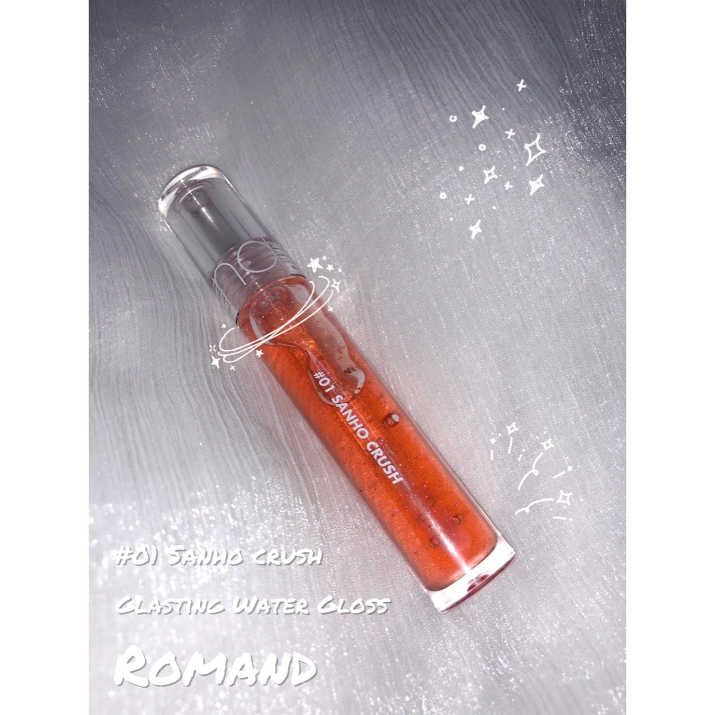 Son Bóng Romand Glasting Water Gloss 4.3g- 01 Sanho Crush