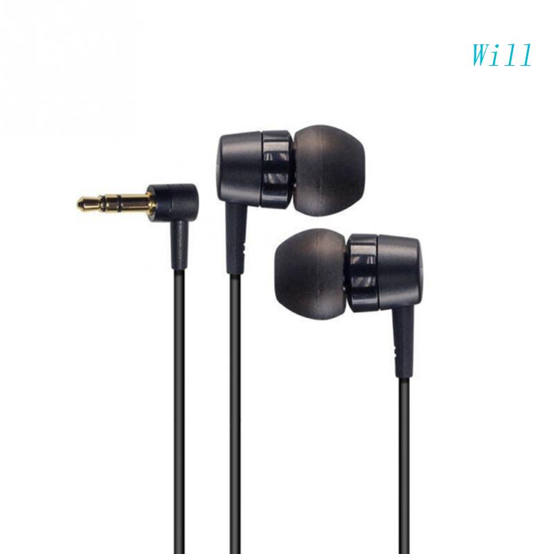 Tai Nghe Nhét Tai Dáng Chữ L Có Dây Ngắn Mềm Cổng 3.5mm Mang Đi Du Lịch Tiện Lợi