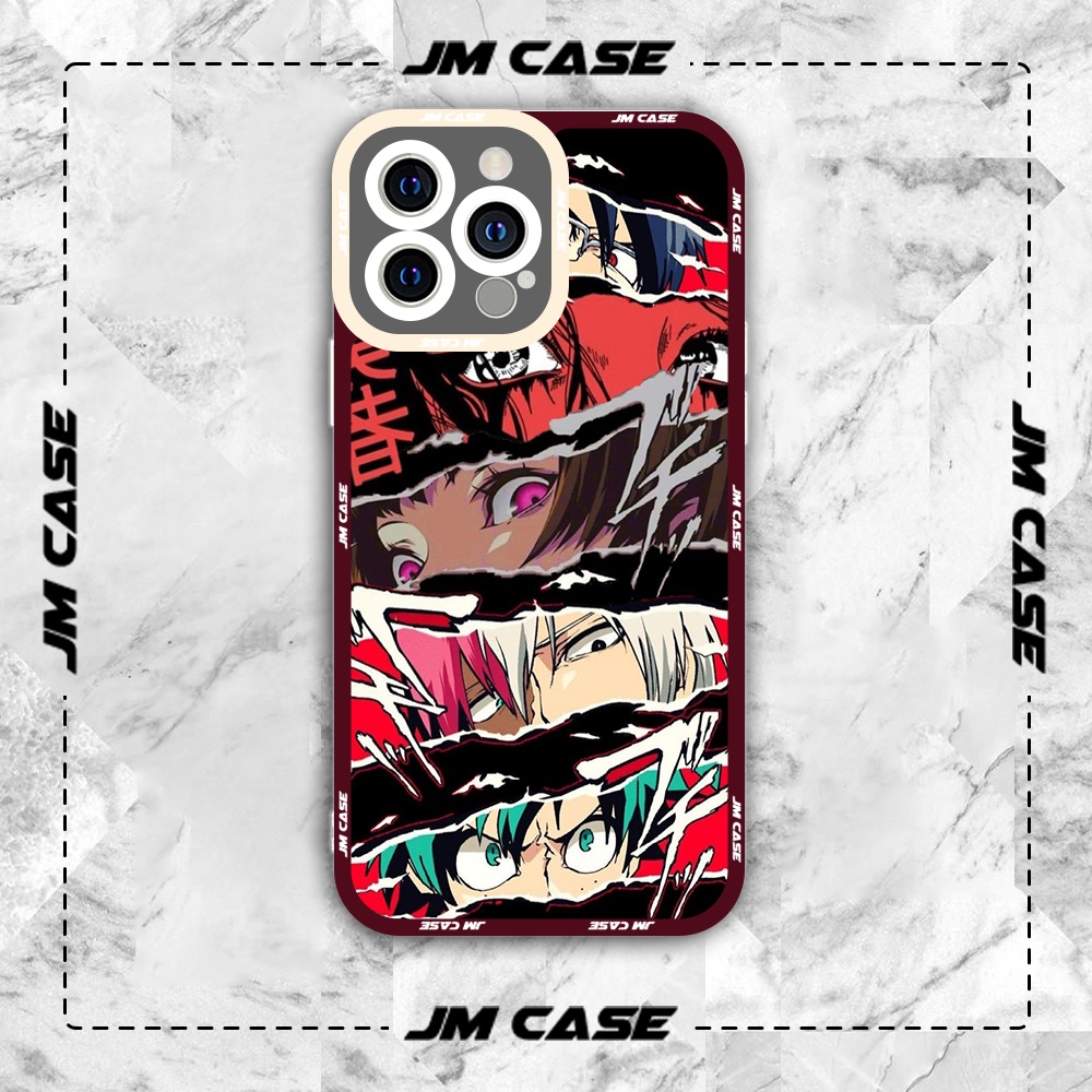 Ốp lưng iphone cạnh vuông JMCase My Hero Academia Nhân Vật Anime /8plus/x/xs/11/12/pro/max/plus/promax