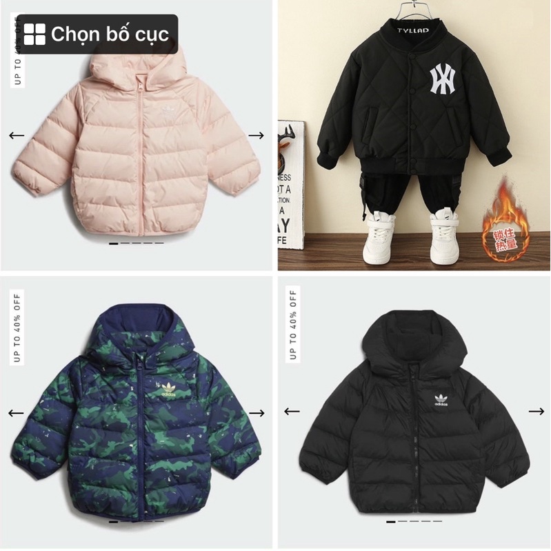 Áo phao Adidas dư xịn