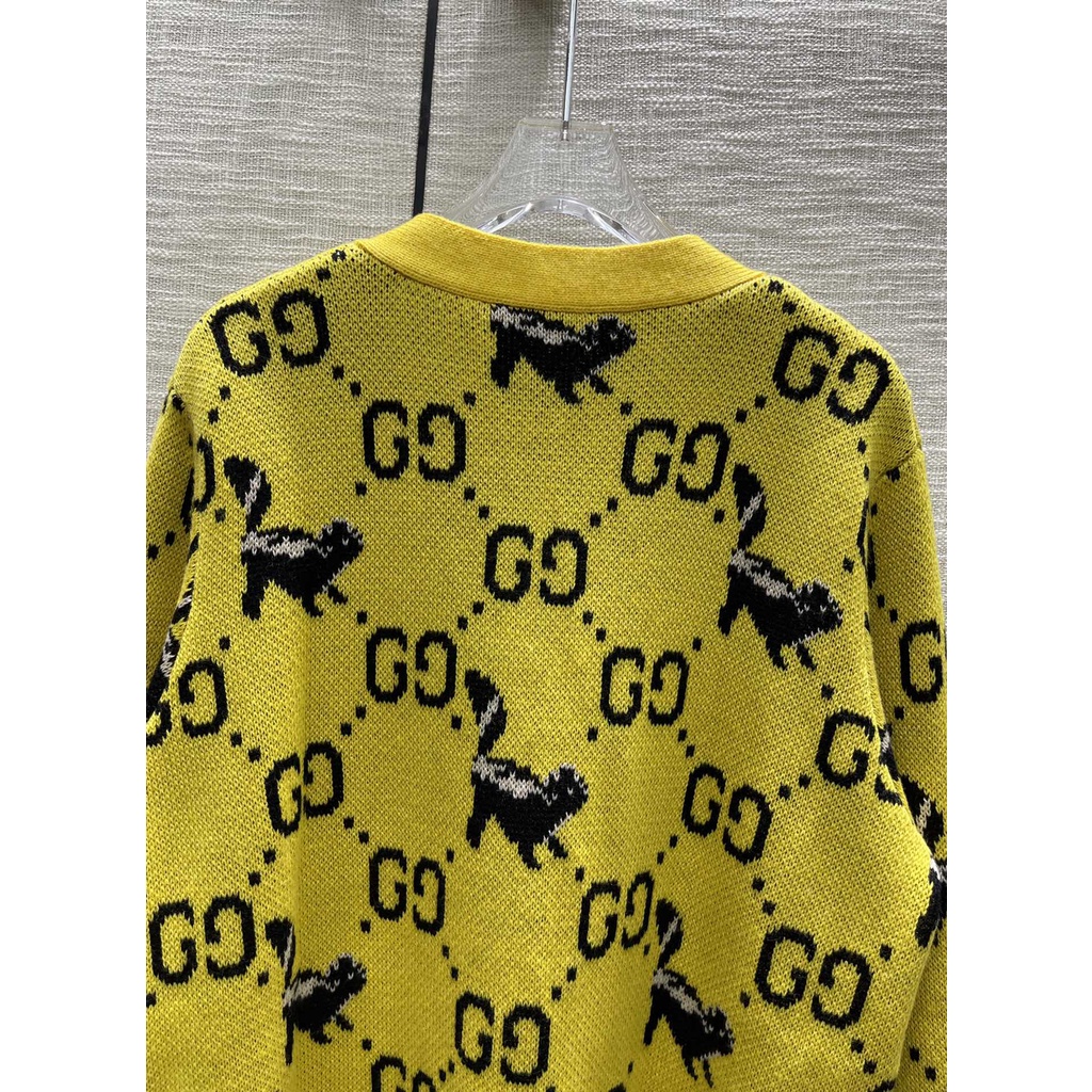 Áo len nữ thời trang cao cấp Gucci GG GC thiết kế họa tiết classic, màu sắc cá tính
