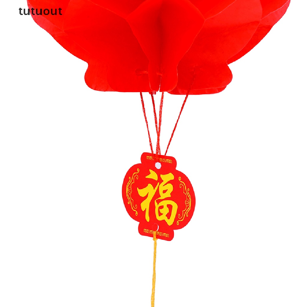 Set 10 Lồng Đèn Giấy Màu Đỏ Phong Cách Trung Hoa 2023