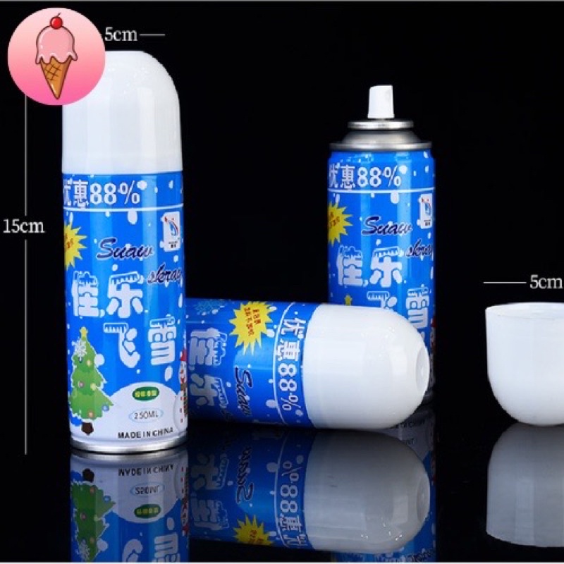 Bình xịt tuyết Noel, trang trí giáng sinh, trang trí cây thông noel, trang trí sinh nhật