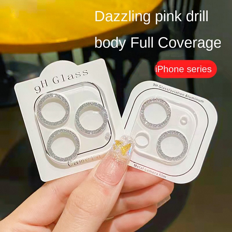 Ốp Điện Thoại Kính Cường Lực 9H Kim Tuyến 9H Cho iPhone 14 Pro Max 12 13 11 Pro Max Mini 9H