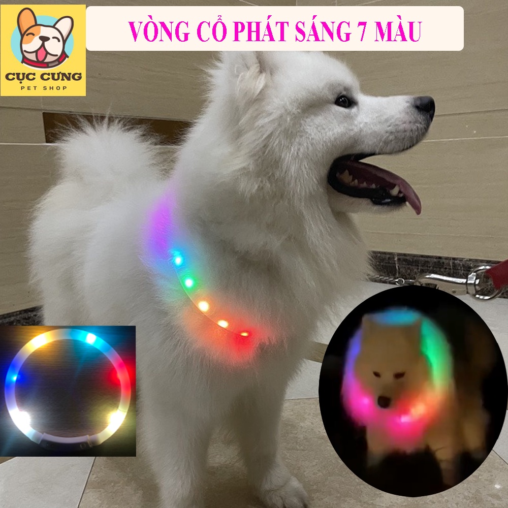 💥 Vòng cổ chó phát sáng đèn LED 💥 tặng sạc pin 💥 tránh lạc cún ban đêm 💥 sử dụng liên tục 48h 💥 chống nước tuyệt đối