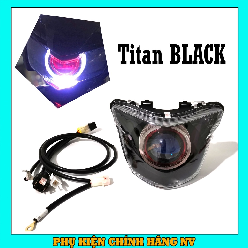 Choá Đèn Led Bi Cầu Ex 150 Titan Black MA Racing M10 Bi Cầu Exciter 150 135 155 Bi Cầu Winner X Wave...Jack Zin