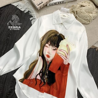 Áo Sơ Mi lụa nữ 5D ảnh thật 100%