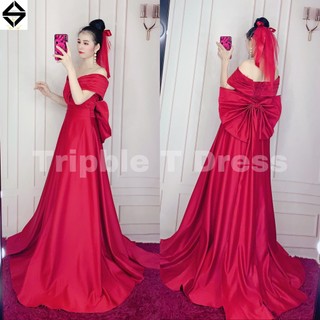 Đầm maxi mặc cưới nhẹ nhàng TRIPBLE T DRESS cho dâu xinh đi bàn - size S/M/L - MS184Y